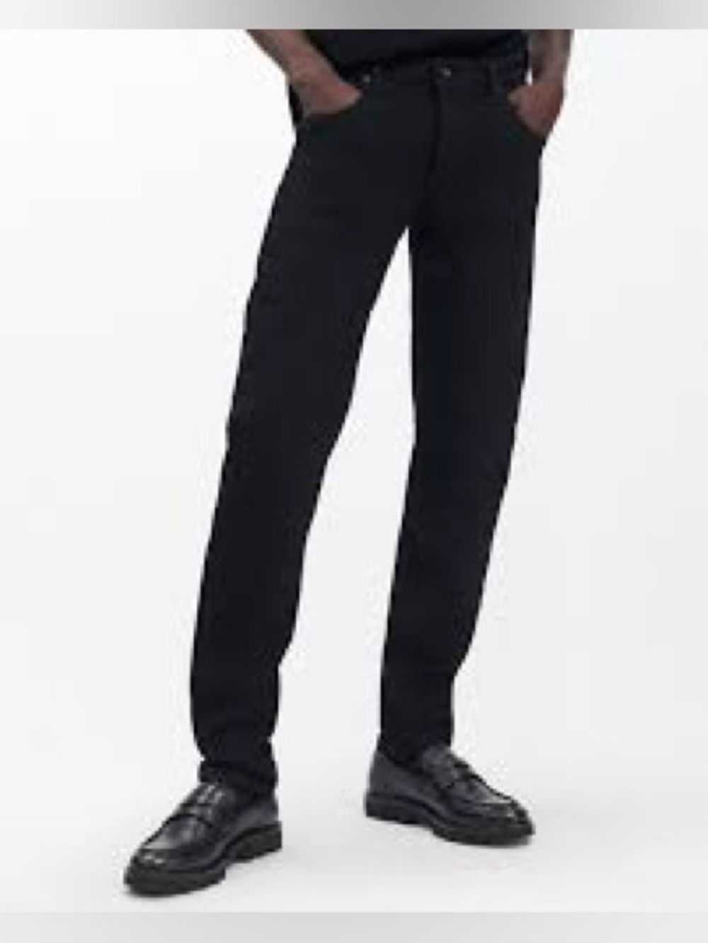 Rag & Bone Men’s Black “Fit 1” Extra Slim Skinny Jeans Black Size 31 x 28”